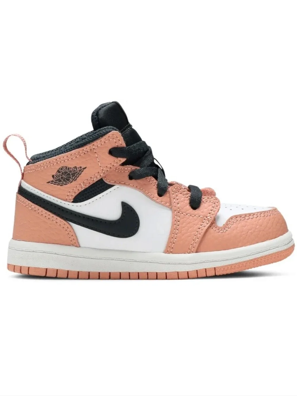 Nike Kids' Air Jordan 1 Mid GT 'Pink Quartz' Sneakers, Size 9C